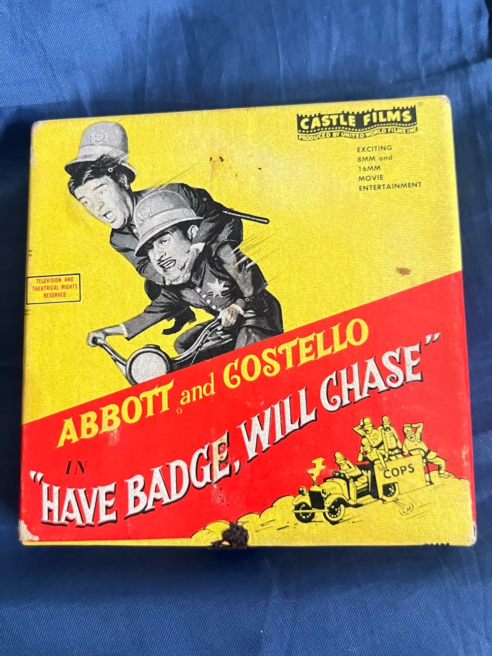Abbott & Costello 8mm film “Have Badge, Will Chase”